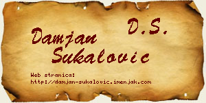 Damjan Šukalović vizit kartica